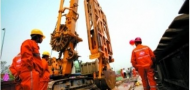 Construction on the Guangzhou Metro, image courtesy of Sina Weibo