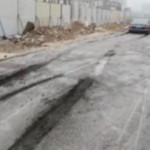 car trapped in cement guangdong bmw