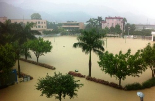 guangzhou conghua rainstorm rain flooding landslide flood