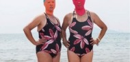 facekinis swimsuit china qingdao bathing suit sunscreen