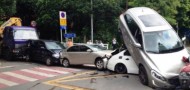 shenzhen six car pileup traffic accident