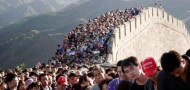 china vacation great wall overcrowded crowds too many people